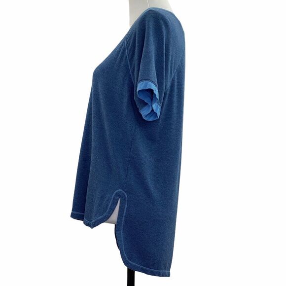 FELINA Jamie BlueTerry Scoop Neck Raglan T-shirt L - Picture 4 of 10